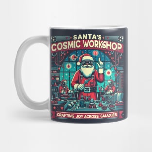 Santa's Cosmic Workshop, Crafting joy across galaxies Mug